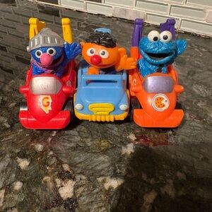 Sesame Street Character Toy Cars Set of 3 Racers